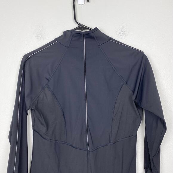 Athleta Eclipse Half Zip Pullover Reflective Running Top Long Sleeve Yoga Medium - Picture 7 of 12